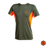 T-Shirt Tecnica Elasticizzata Verde-Orange